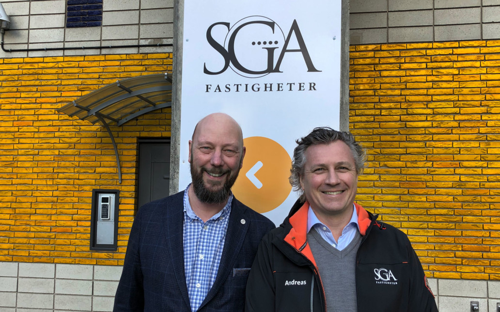 VD Mats Viker och fastighetschef Andreas Fragner, SGA Fastigheter Foto: Anette Almlöf