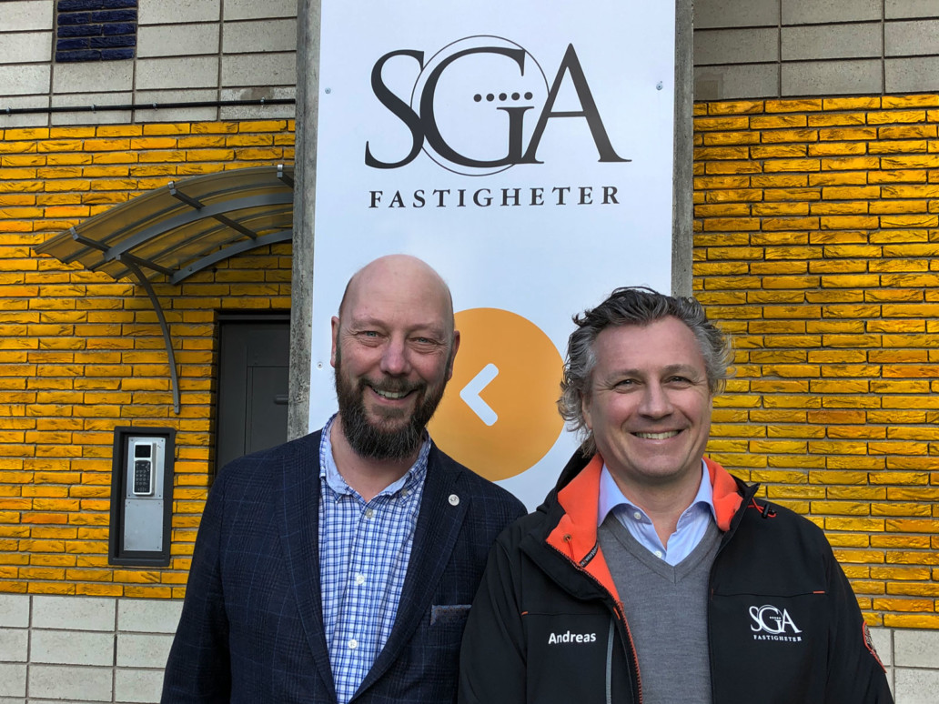 VD Mats Viker och fastighetschef Andreas Fragner, SGA Fastigheter Foto: Anette Almlöf
